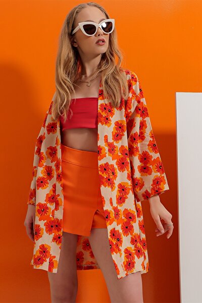 Kimono & Kaftan - Orange - Relaxed Fit