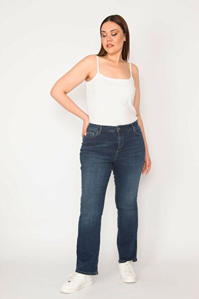 Plus Size Jeans - Navy blue - Straight