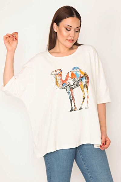 Plus Size Blouse - Ecru - Regular fit