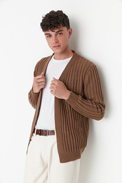 Cardigan - Brown - Regular fit