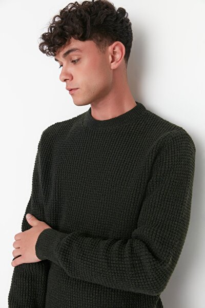 Pullover - Khaki - Regular Fit
