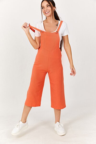 Jumpsuit - Orange - Relaxed Fit