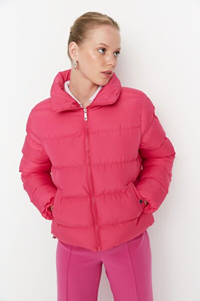 Trendyol Collection Winter Jacket - Pink - Puffer - Trendyol