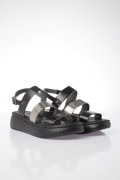 Sandalette - Schwarz - Flacher Absatz