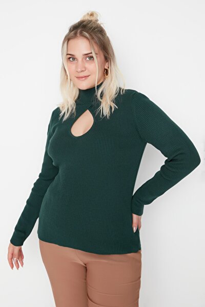Große Größen in Pullover  - Grün - Regular Fit