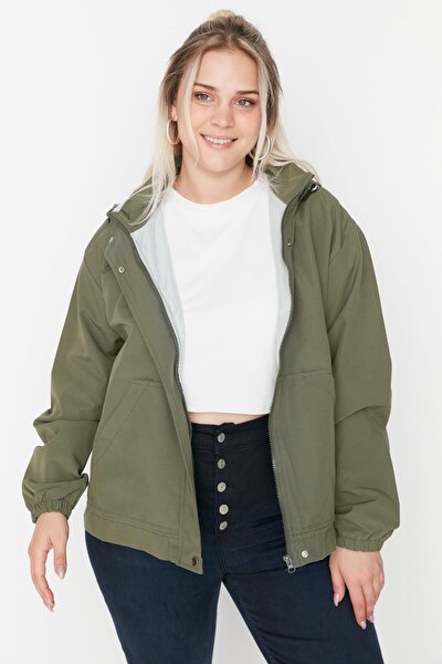 Plus Size Winterjacket - Khaki - Basic