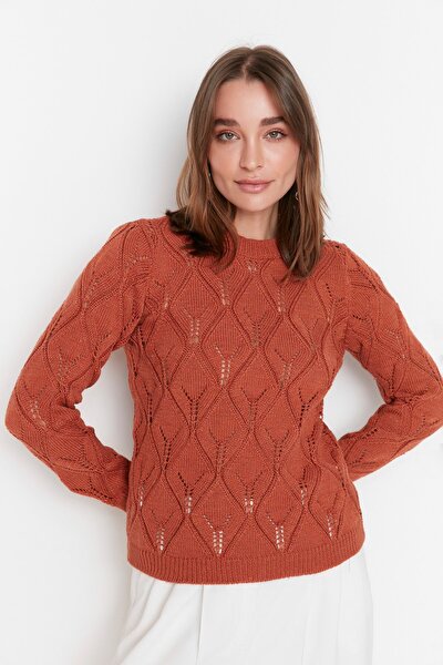 Pullover - Orange - Regular Fit