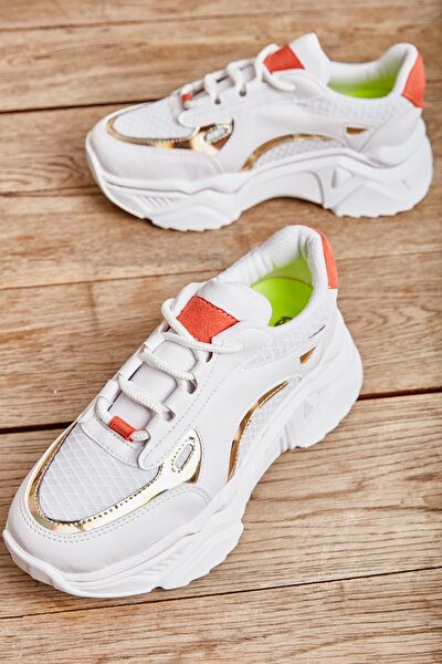 Beyaz Çok Renkli Kadın Sneaker L0779093909