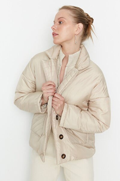 Winterjacke - Beige - Puffer