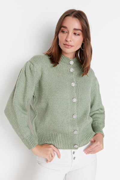 Strickjacke - Grün - Regular Fit