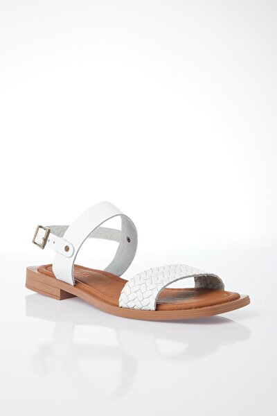 Sandals - White - Flat