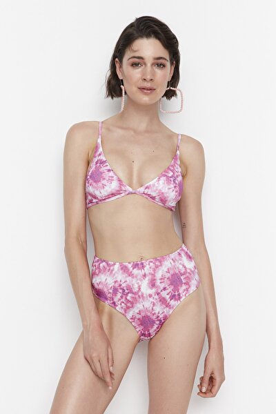 Bikini-Hose - Rosa - Batikmuster