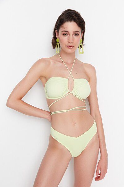 Bikini-Hose - Grün - Unifarben