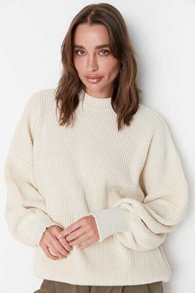 Pullover - Ecru - Oversized