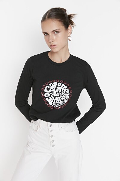 T-Shirt - Black - Regular fit