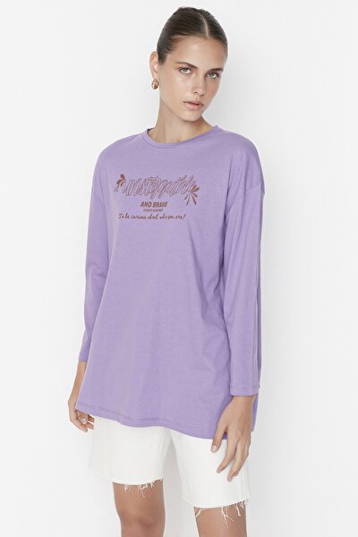 T-Shirt - Purple - Oversize