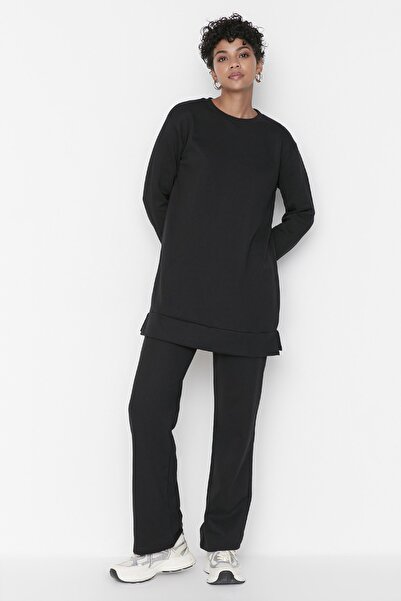 Sweatsuit Set - Black - Relaxed fit