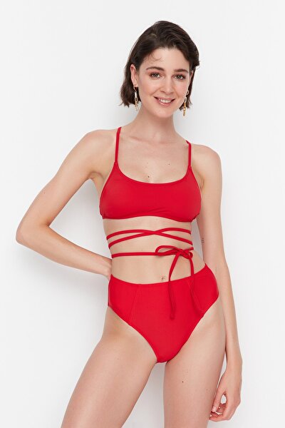 Bikini-Hose - Rot - Unifarben