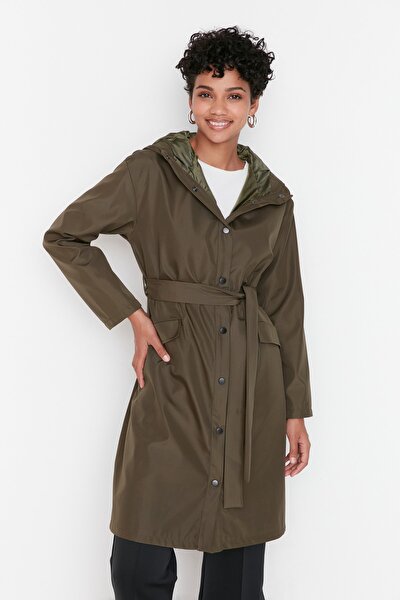 Regenmantel - Khaki - Zweireihig