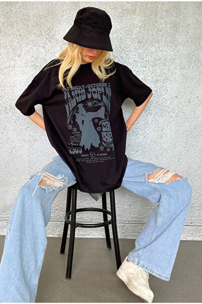 T-Shirt - Schwarz - Oversized