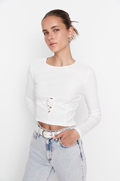 Blouse - White - Slim fit