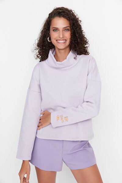 Sweatshirt - Lila - Relaxed Fit