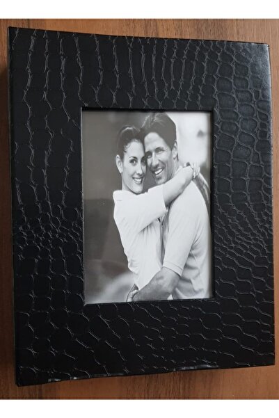 200lü 10x15cm Fotoğraf Albümü Siyah - Deri Kaplı Foto Pencereli - Aile Resimleri Için Album