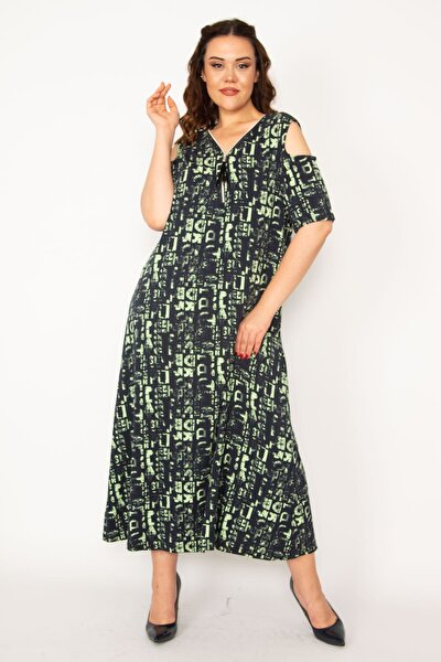 Plus Size Dress - Green - Standard