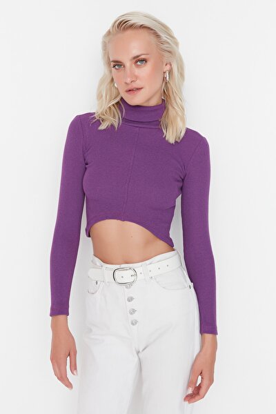 Blouse - Purple - Slim fit