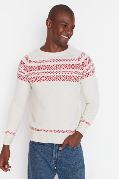 Sweater - Ecru - Regular fit