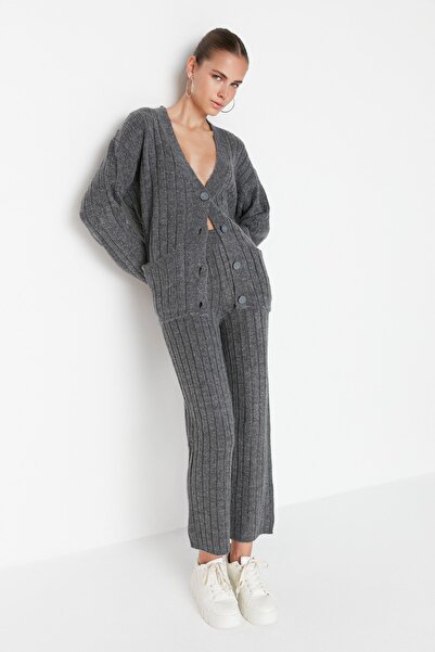 Two-Piece Set - Gray - Oversize