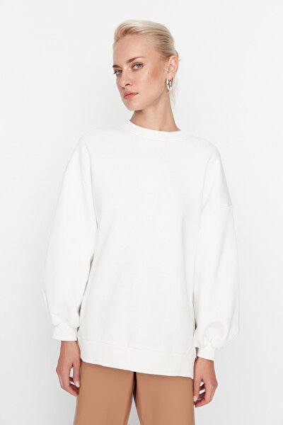 Sweatshirt - Weiß - Oversized