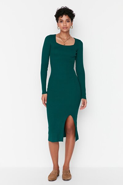Kleid - Grün - Asymmetrisch