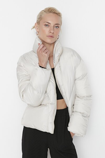 Winterjacke - Beige - Puffer