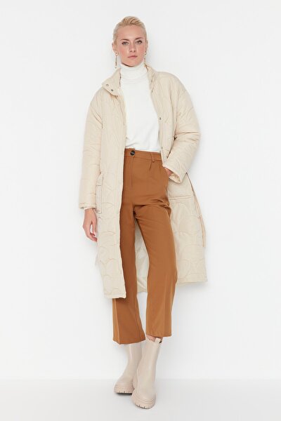 Winterjacke - Beige - Zweireihig
