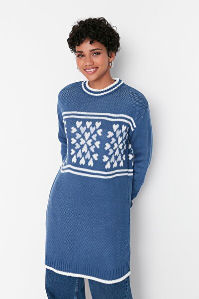 Sweater - Blue - Fitted