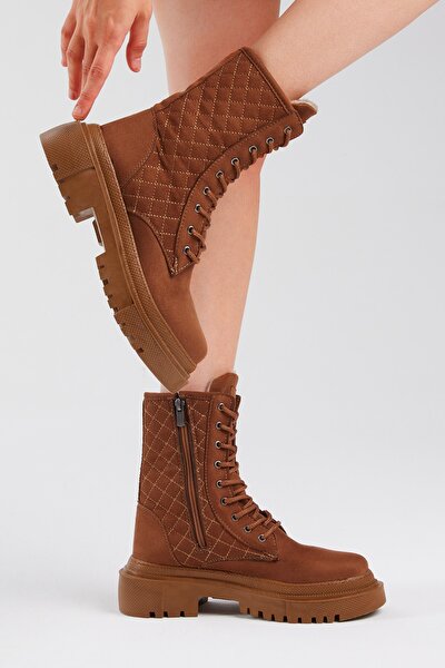Stiefelette - Braun - Flacher Absatz