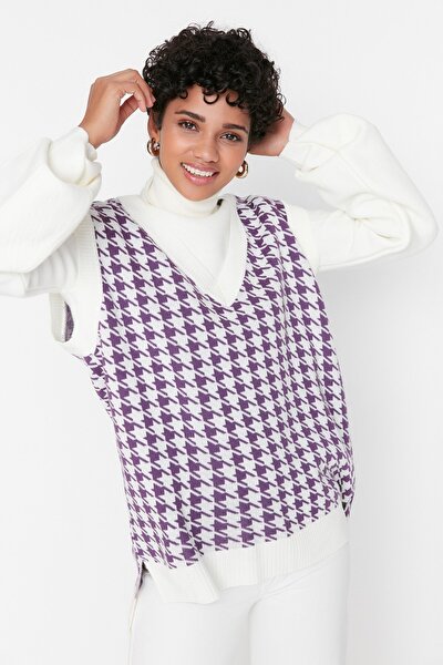 Sweater - Purple - Fitted