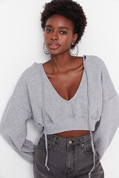 Sweatshirt - Gray - Relaxed fit