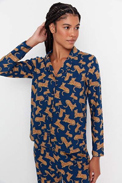 Pajama Set - Blue - Animal print