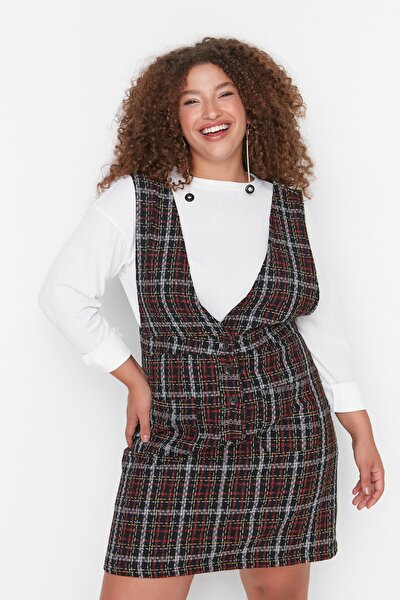 Plus Size Dress - Black - Jile