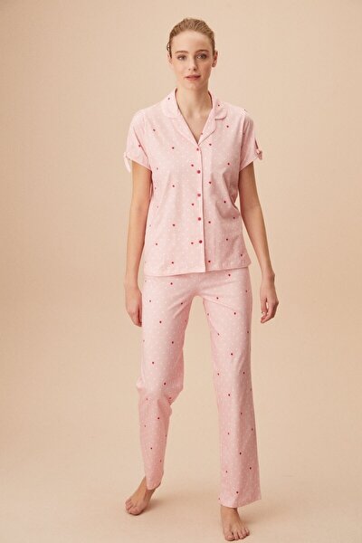 Pyjama - Rosa - Gepunktet