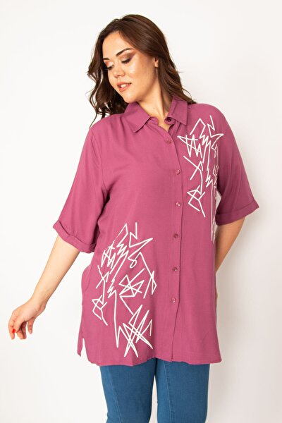 Plus Size Shirt - Purple - Regular fit