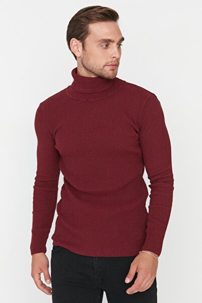 Sweater - Burgundy - Fitted