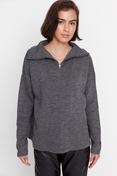 Sweater - Gray - Oversize