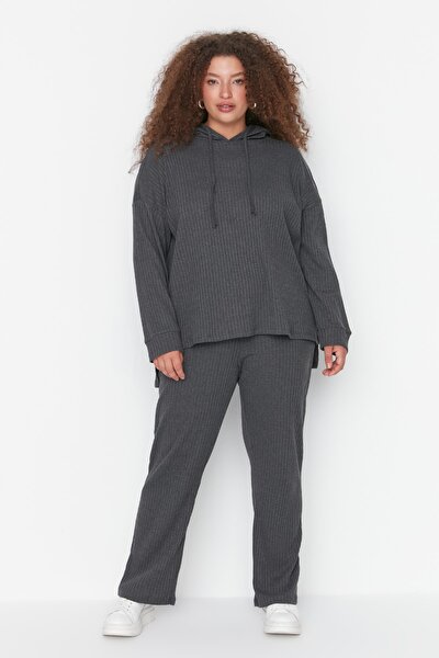 Plus Size Two-Piece Set - Black - Relaxed
