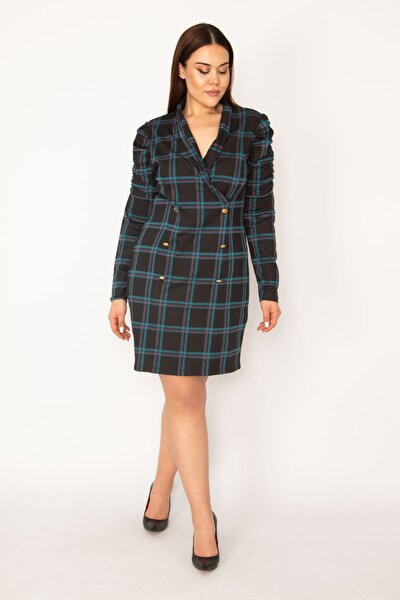 Plus Size Dress - Green - Basic
