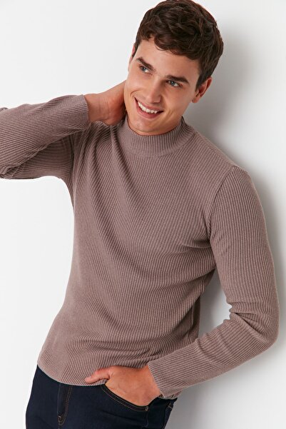 Sweater - Brown - Fitted