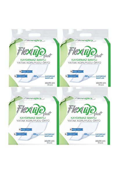 Flexi Life Flexilife Hasta Alti Bezi Kaydirmaz Bantli Yatak Koruyucu Ortu 60x90 Cm 30 Lu 3 Paket Fiyati Yorumlari Trendyol