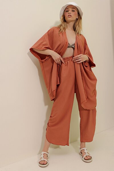 Two-Piece Set - Brown - Regular fit